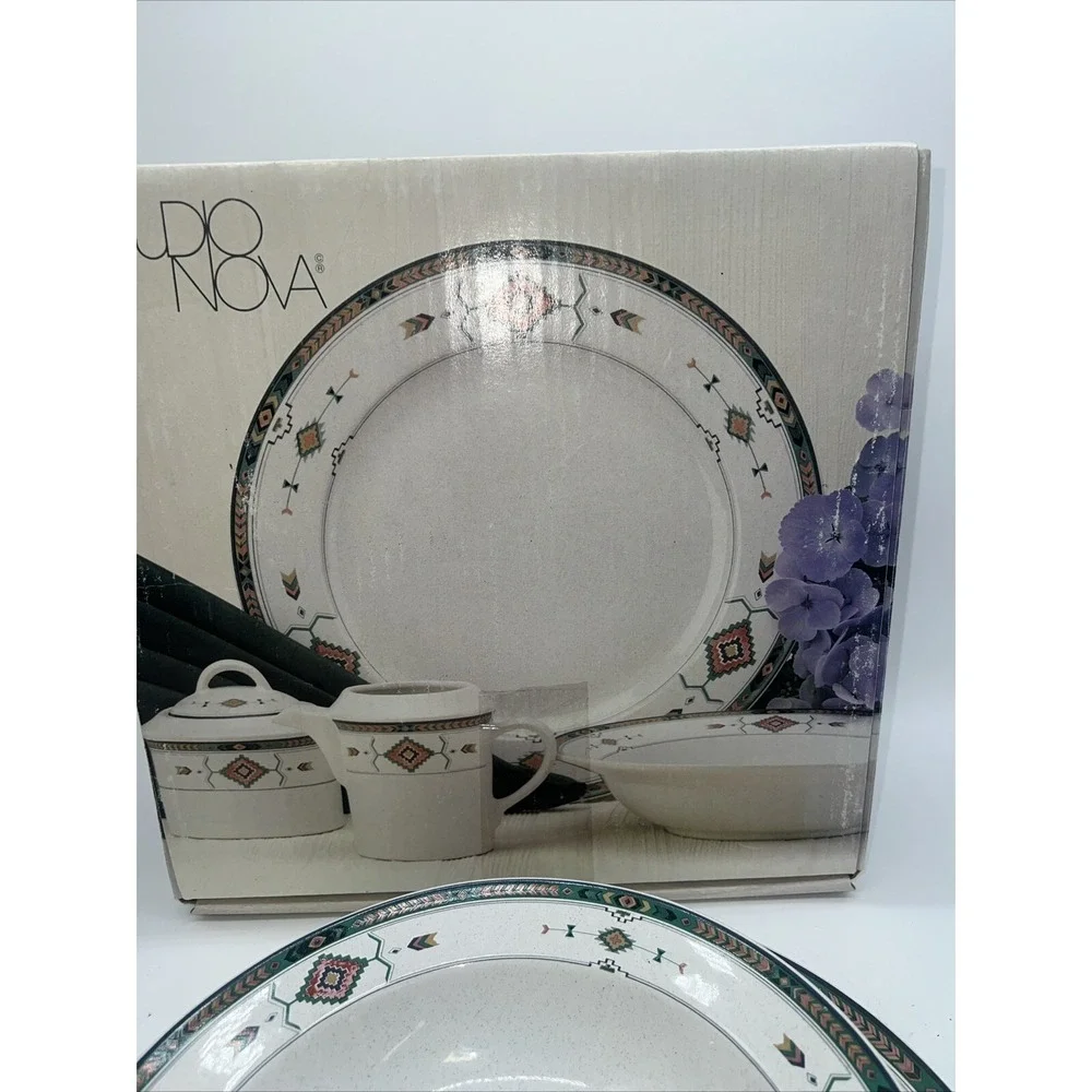 Studio Nova Adirondack Y2201 Sugar and Creamer‎  Buffet Platter Bowl Set